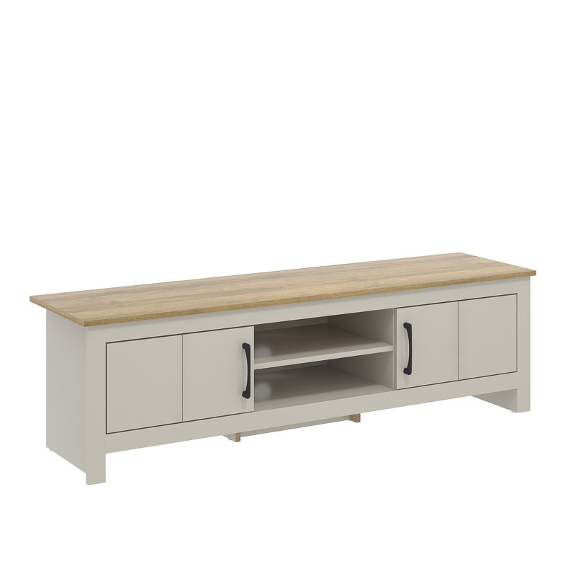 Limestone Wide 2 Door TV Stand for TVs up to 55", Grey