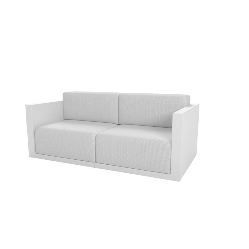 Gatsby 78.5" Wide Outdoor Patio Loveseat with Cushions