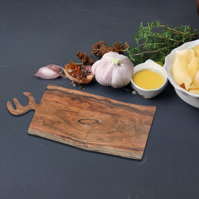 Marlee Acacia Oiled Wooden Live Edge Chopping Board Large