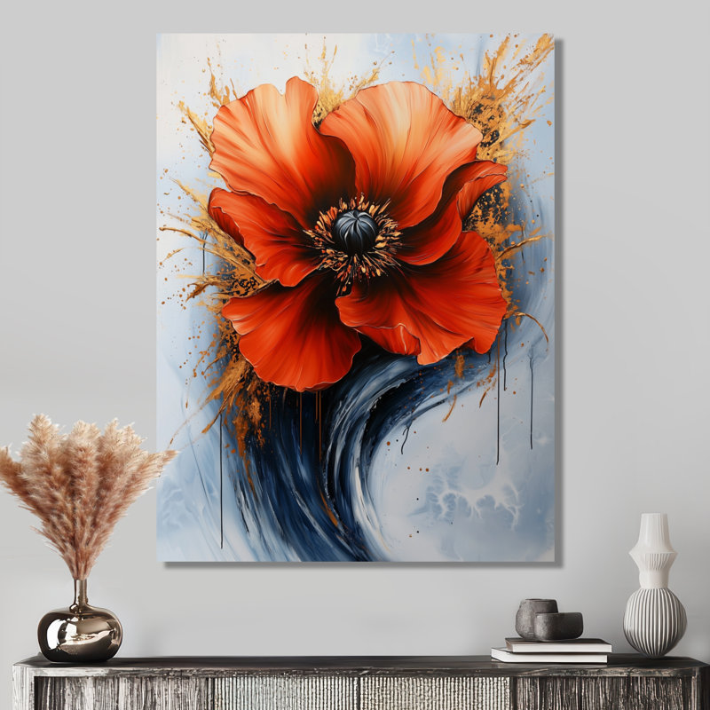 Sommer - Abstract Wall Art Living Room, H 40 po x l 30 po, Toile tendue, Ne s’applique pas