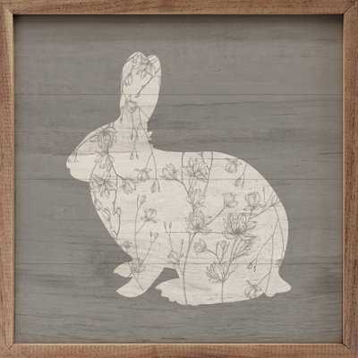 Floral Rabbit Gray