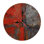 Horloge murale ronde en bois 10 po, mouvement à quartz silencieux, imprimé UV, à piles