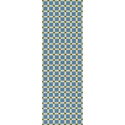 Icon Blue Geometric Outdoor Rug