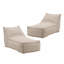 Fauteuil à billes Perry, beige, ensemble de 2-463212106