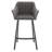 Upholstered Counter Stool with Metal Frame