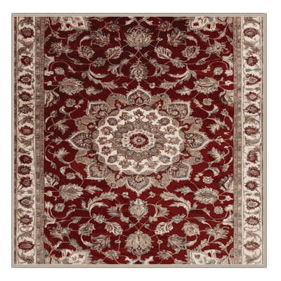 Machine Washable Persian Brown Area Rug
