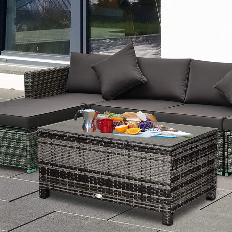 Sirard Rectangular Outdoor Coffee Table , 85cm cm W 50cm cm D