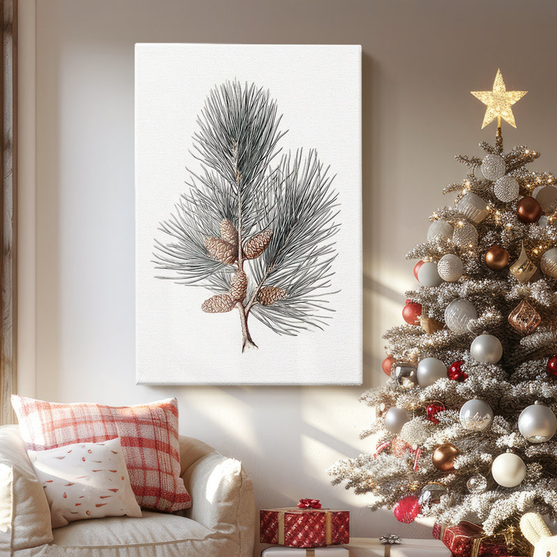 Frostlit Night Carol - Toile tendue avec châssis de qualité supérieure, H 27 po x l 18 po