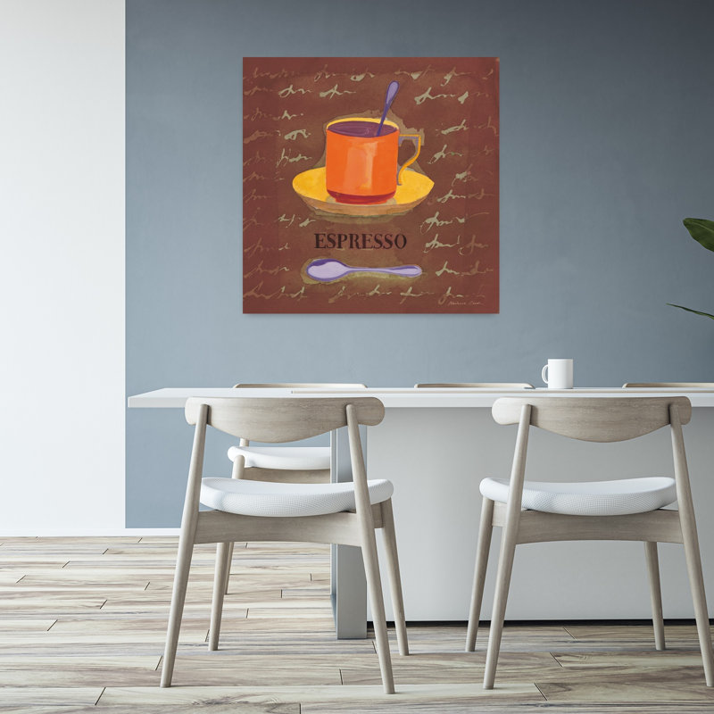 Espresso, art mural contemporain, H 32 po x l 32 po