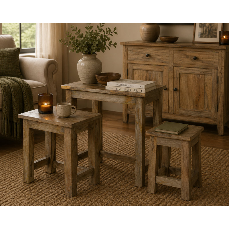 Jazmyne Solid Wood Nesting Tables