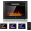 YODOLLA 72.39cm W Recessed Wall Mounted Electric Fire