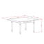 5 Piece Dining Room Furniture Set Includes a Rectangle Dining Table with Dropleaf and 4 Light Beige Linen Fabric Upholstered Chairs, 36x54 Inch, Linen White-1370754040-1370754047-1370754046