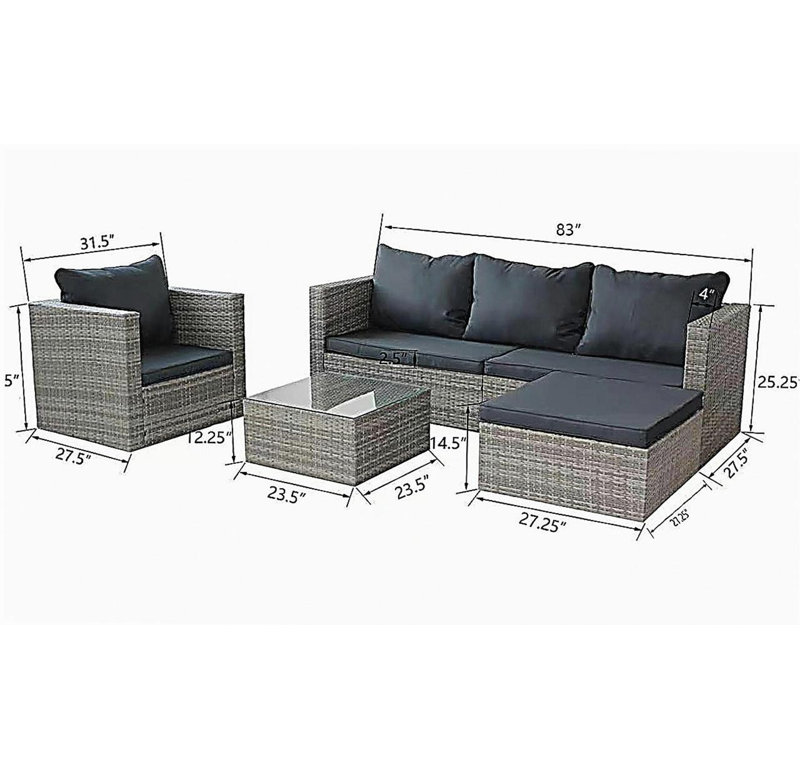 4pcs patio sets