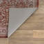 Tapis rouge antidérapant traditionnel en terre cuite lavable à la machine-372037827-372037830