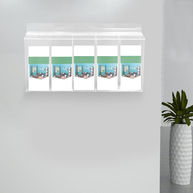 Vitrine en plastique H 11,6 po x l 2,2 po