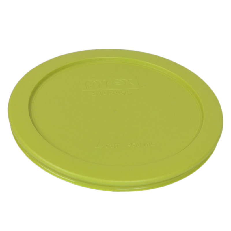 Pyrex (2) bols en verre 4 tasses et (2) couvercles en PC, Edamame vert