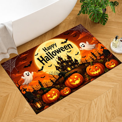 Tapis d'entrée antidérapant pour l'entrée d'Halloween