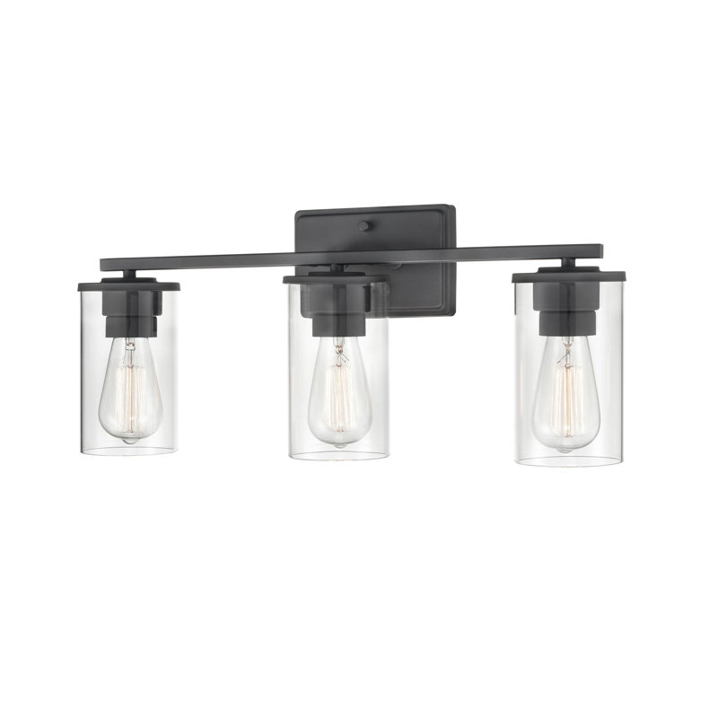 Bluntson 3 - Light Dimmable Vanity Light, Matte Black