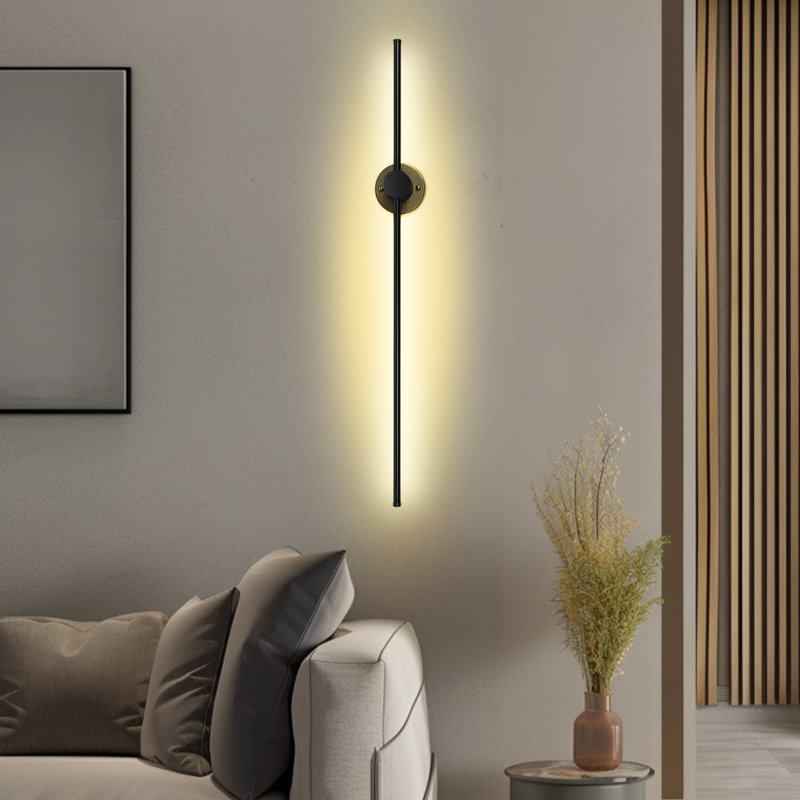 Macaullay   39.37inch1 - Light Black Flush Mounted Sconce