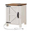 Table de bout Clairese de 24 po de hauteur avec station de charge, table de chevet en bois avec tablette réglable, prises intégrées-940160127