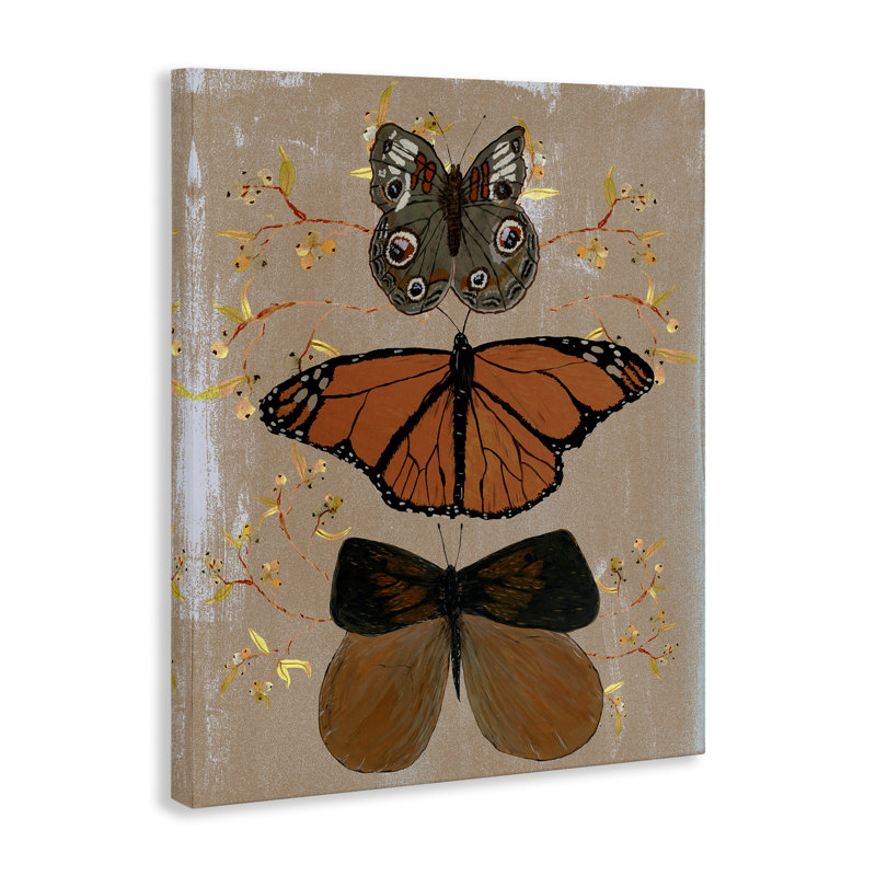 «Butterfly Collage Symmetry», art mural par Kara Keller Designs, H 20 po x l 16 po