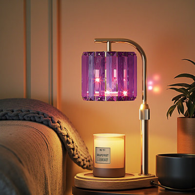 Valentine's Day Candle Warmer Lamp  & Timer - Dimmable Led Wax Melter For Jar Candles, Romantic Mood Light For Bedroom Decor, Gift For Couples
