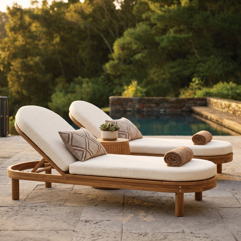 AcaciaLounge Outdoor Chaise Lounge