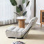 Balcony Chair - 4-Segment Adjustable Gray Metal Reclining For Living Room, Space Efficient Back