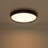 20-in Black Dimmable LED Flush Mount-29988827