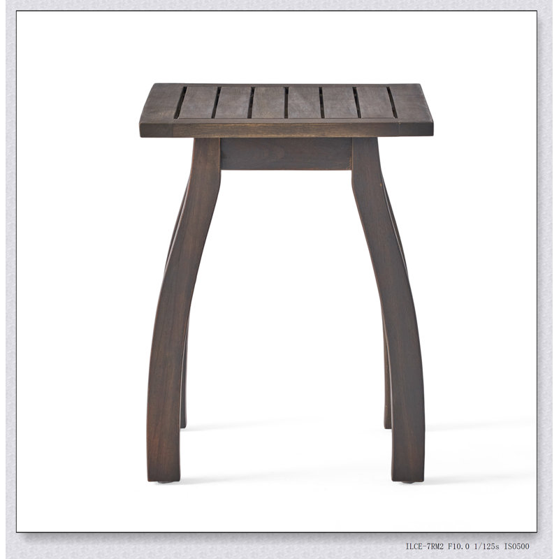 Table de bout en bois, Gris