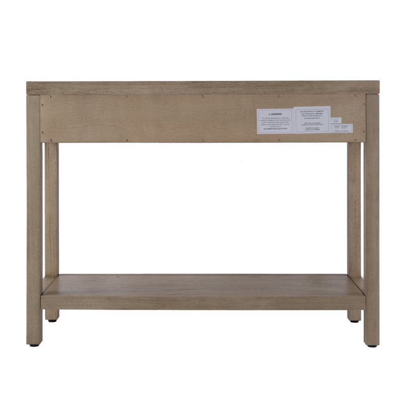 Nora 2 Drawer Console Table, Light Oak