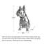 Figurine créative pour chien en résine galvanisée