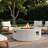 Mgo Propane Outdoor Round Fire Pit With Vertical Stripe Design, Steel Burner, Adjustable Flame Control, Lava Rocks And Rain Cover-1406095981