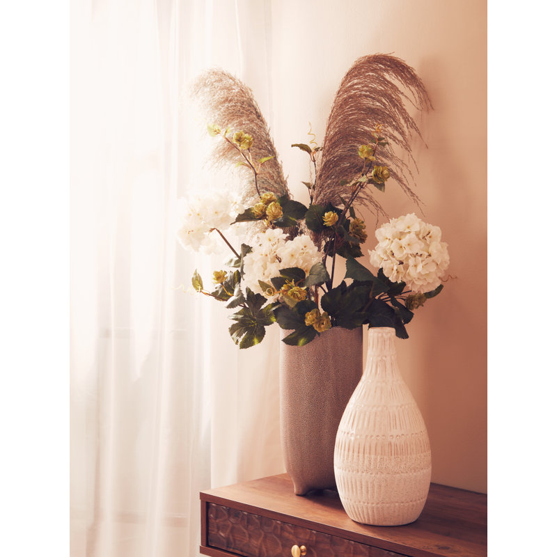 117cm Faux Pampas Grass Grass, Blue