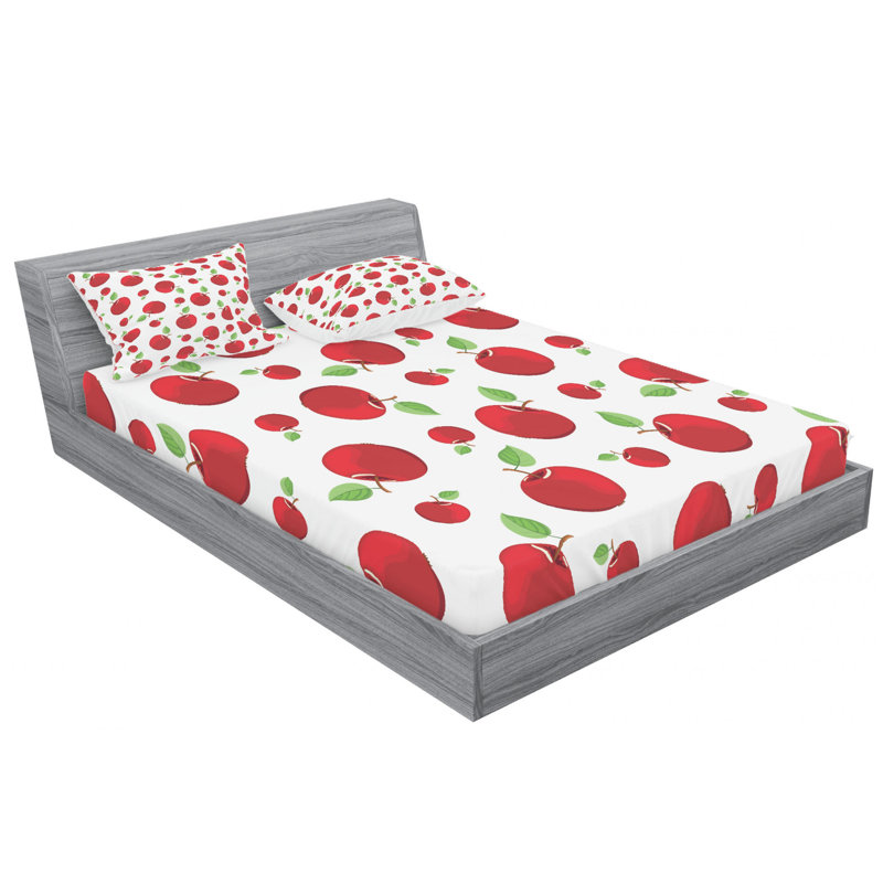 Microfiber Patterned Sheet Set, Full Sheet Set + Fitted Sheet + 2 Pillowcases