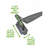 3.5" H x 11.75" W Strap Single Door Hinge