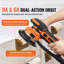 Random Orbital Sander 6'' DA & GA Dual-Action Sander 10 PCS Sandpapers