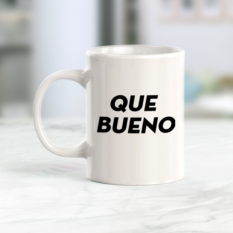 Grande tasse à café Que Bueno, Ensemble de verres à lait