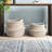 Seagrass Handmade Patterned Decorative and Functional Storage Basket with Handles