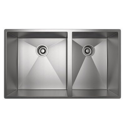Forze™ 31" 1 1/2 Bowl Stainless Steel Kitchen Sink