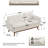 Carmencita 65" Linen Upholstered Square Arm Loveseat-995237777-966046581
