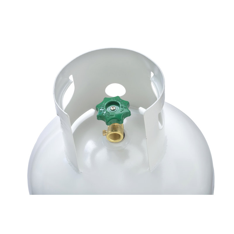 Bouteille de propane en acier vide de 100 lb avec valve POL et collier Flame King
