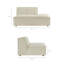 Canapé modulaire rembourré en U de performance 6 pièces Bange-1752786562