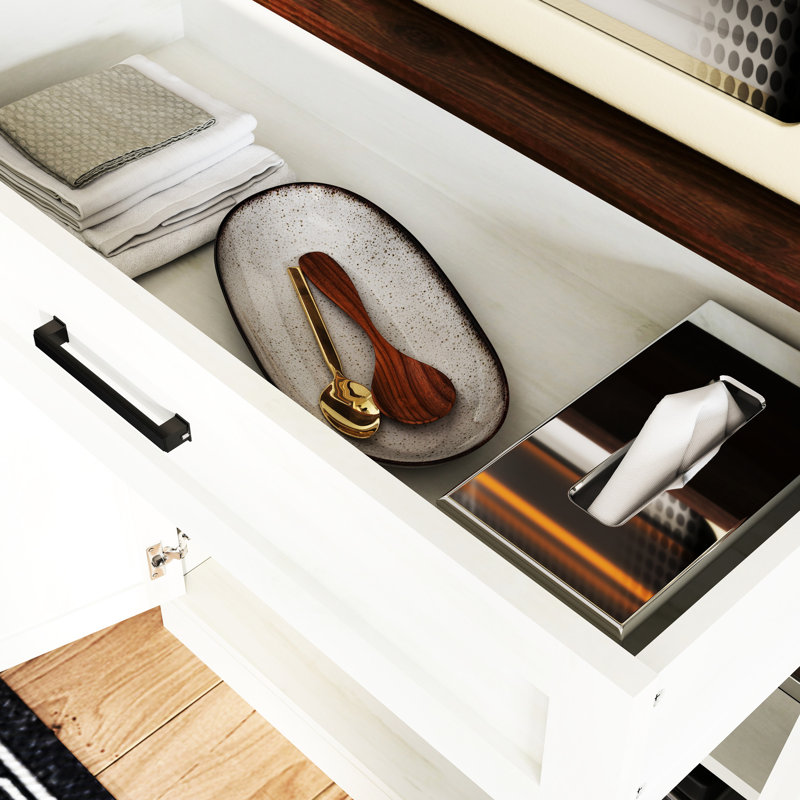 Rangement de cuisine 71 po avec support interne pour porte, tablettes réglables et prise de courant - Buffet garde-manger Smart Design, support en verre, solution multifonction AC