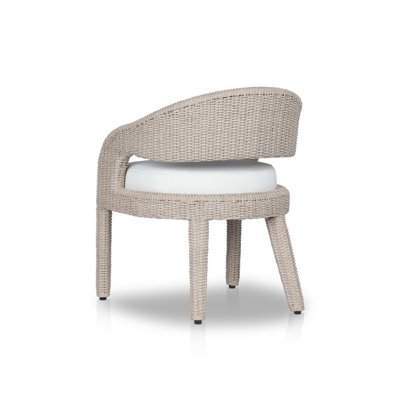 Maxille Outdoor Dining Armchair, Light Brown