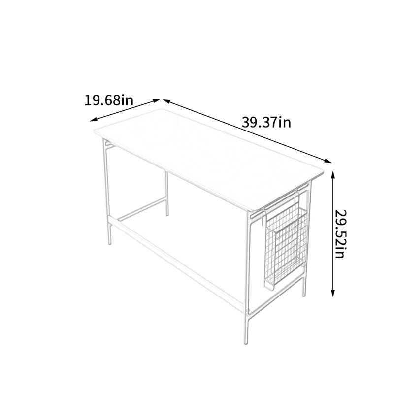 Bureau d'écriture Exquis, H 29,52 po x l 39,37 po x P 19,68 po