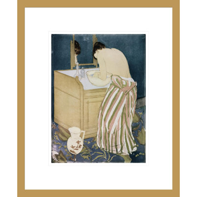 «Woman Washing Hands» par Mary Cassatt, impression giclée sur cadre