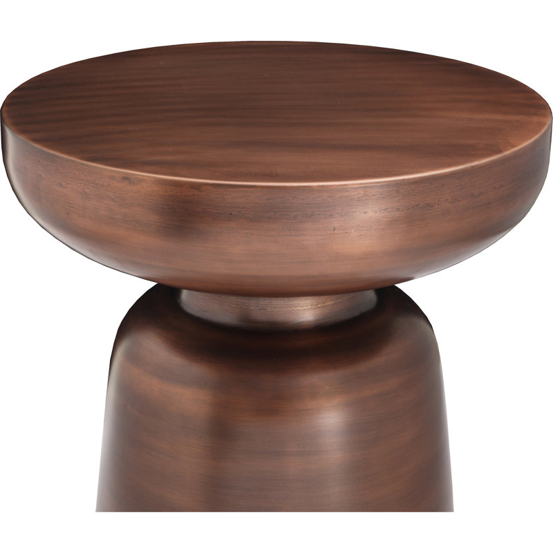 Arthur End Table, Antique Copper