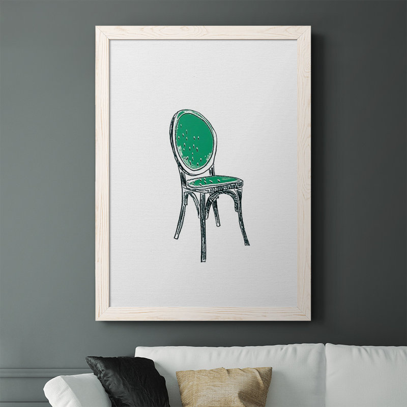 Dinean " Take A Seat VIII ", White, 37.5" H x 27.5" W x 1" D