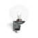 Classic Outdoor Globe Wall Light L 585 S with Motion Sensor E27 Flush Mount